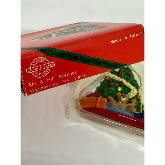 VTG Memories of Christmas Teddy Bear Tree Ornament Box – Holiday Collectible - Picture 4 of 8